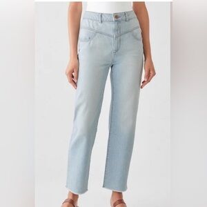 DL1961 Jerry High Rise Straight Leg Vintage Springdale Denim Jeans 25
